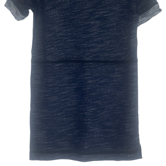 Madewell Marled Blue Short Sleeve Sweater Dress - Picture 7 of 9